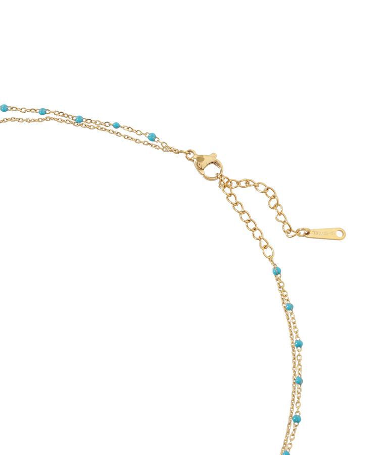 AMERICAN HOLIC「【ステンレス】プチトップカラーMIX2連ネックレス」|ネックレス|