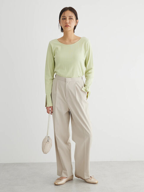 Green Parks「前後2WAYカットリブプルオーバー」|Tシャツ・カットソー|