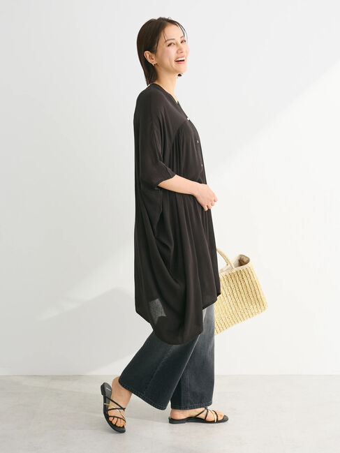 Green Parks「I　レーヨンクレープチュニック」|チュニック|