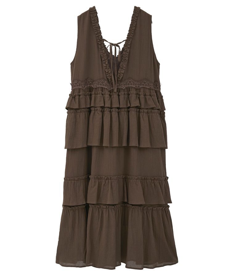 Green Parks「■ESCAR レース&times;コットンティアードワンピース」|ワンピース|