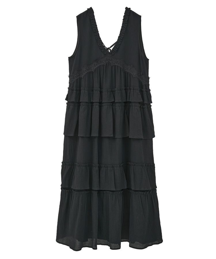 Green Parks「■ESCAR レース&times;コットンティアードワンピース」|ワンピース|