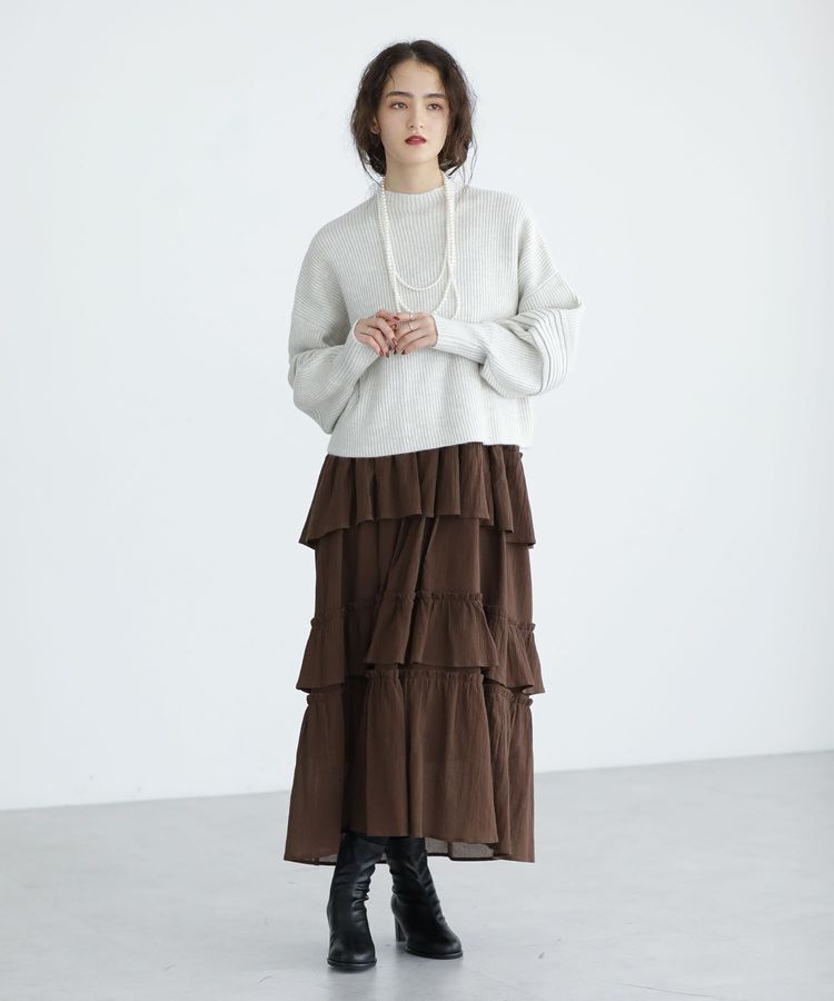 Green Parks「■ESCAR レース&times;コットンティアードワンピース」|ワンピース|