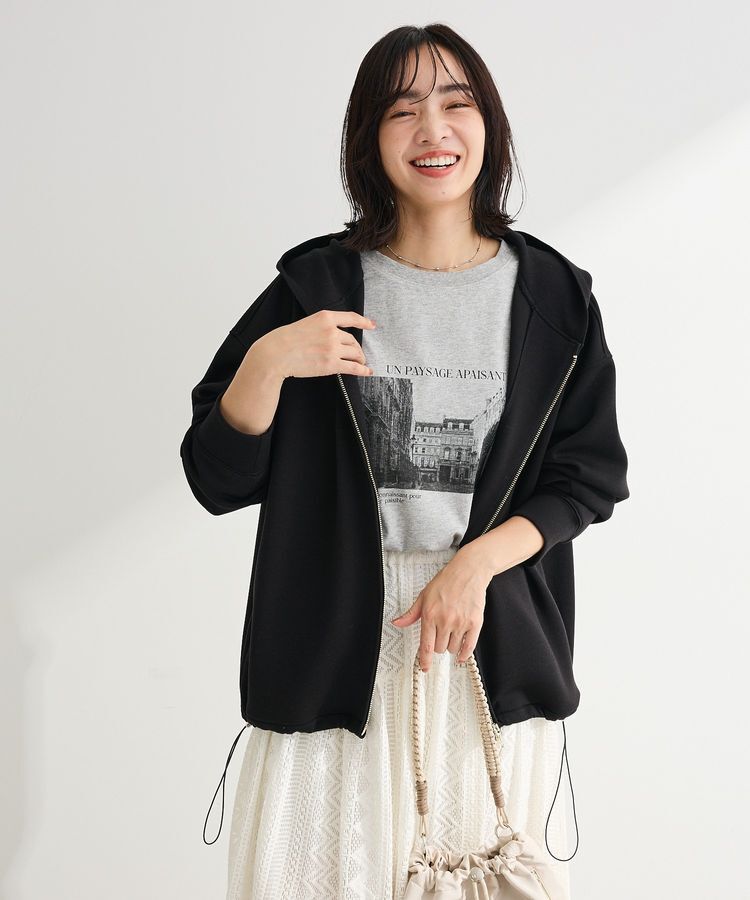 Green Parks「【OTONAパーカー】ダブルZIP裾ドロストパーカー」|スウェット・ジャージ|