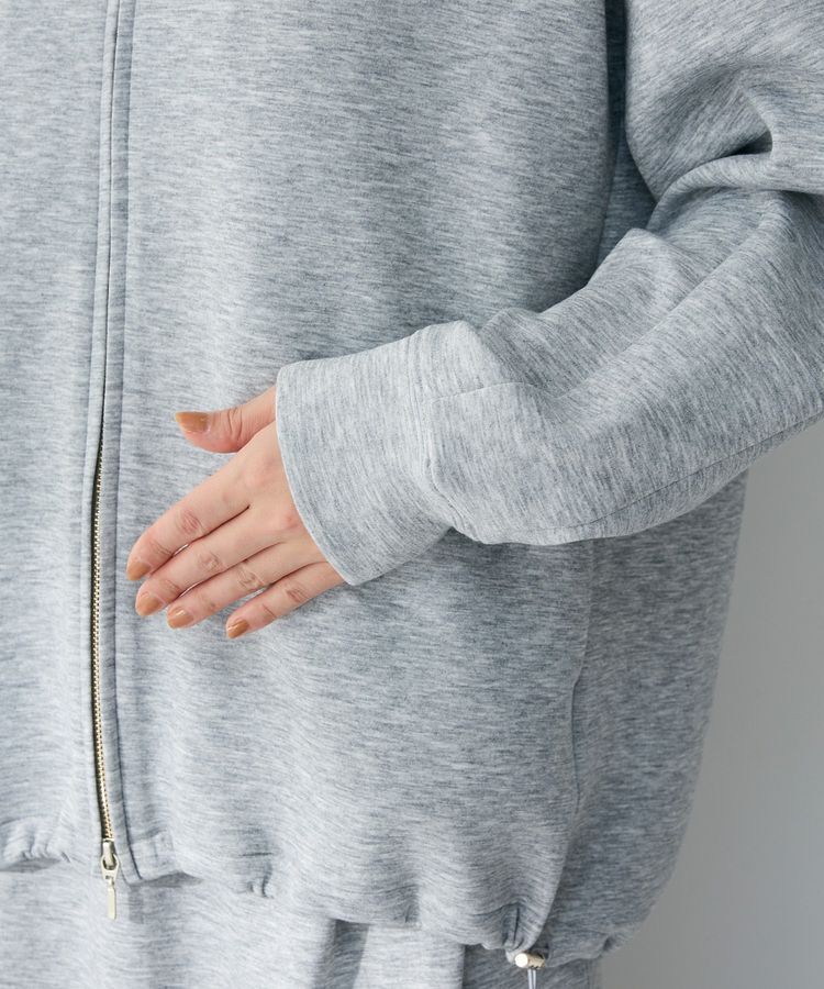 Green Parks「【OTONAパーカー】ダブルZIP裾ドロストパーカー」|スウェット・ジャージ|