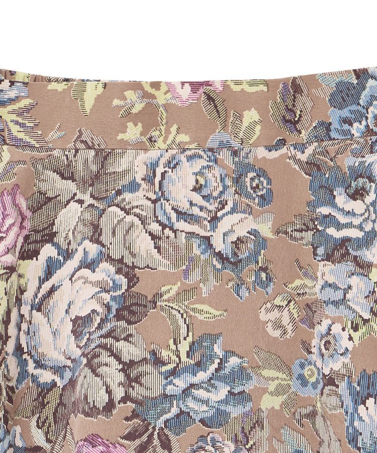 YECCA VECCA「ゴブラン柄フレアスカート」|フレア|