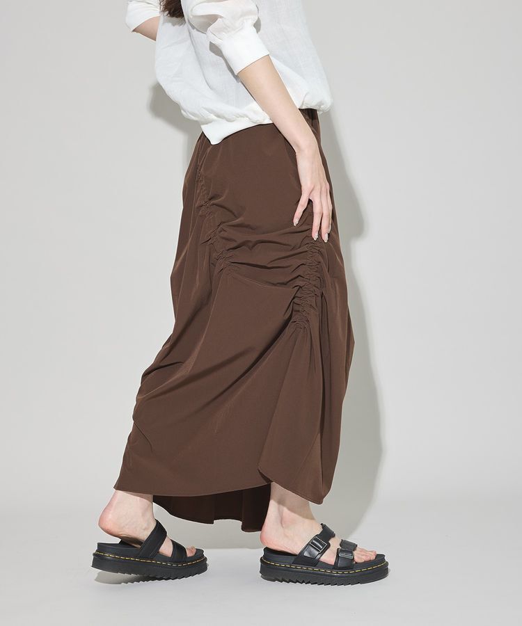 GARAGE OF GOOD CLOTHING「アシメギャザーロングスカート」|スカート|