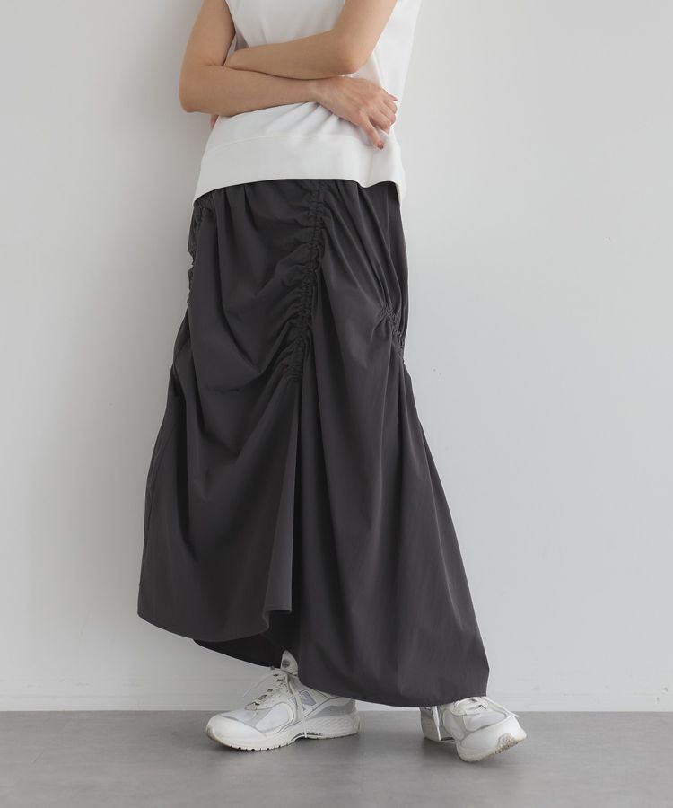 GARAGE OF GOOD CLOTHING「アシメギャザーロングスカート」|スカート|