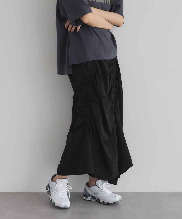 GARAGE OF GOOD CLOTHING「アシメギャザーロングスカート」|スカート|
