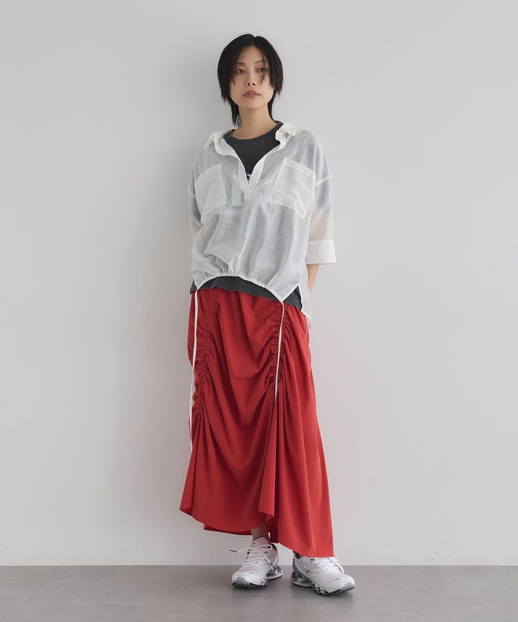 GARAGE OF GOOD CLOTHING「アシメギャザーロングスカート」|スカート|