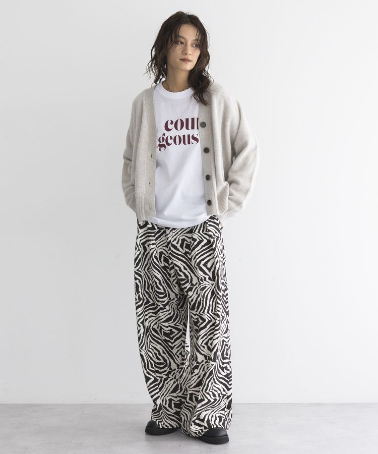 GARAGE OF GOOD CLOTHING「【日本製】ゼブラプリント４タックワイドパンツ」|その他|