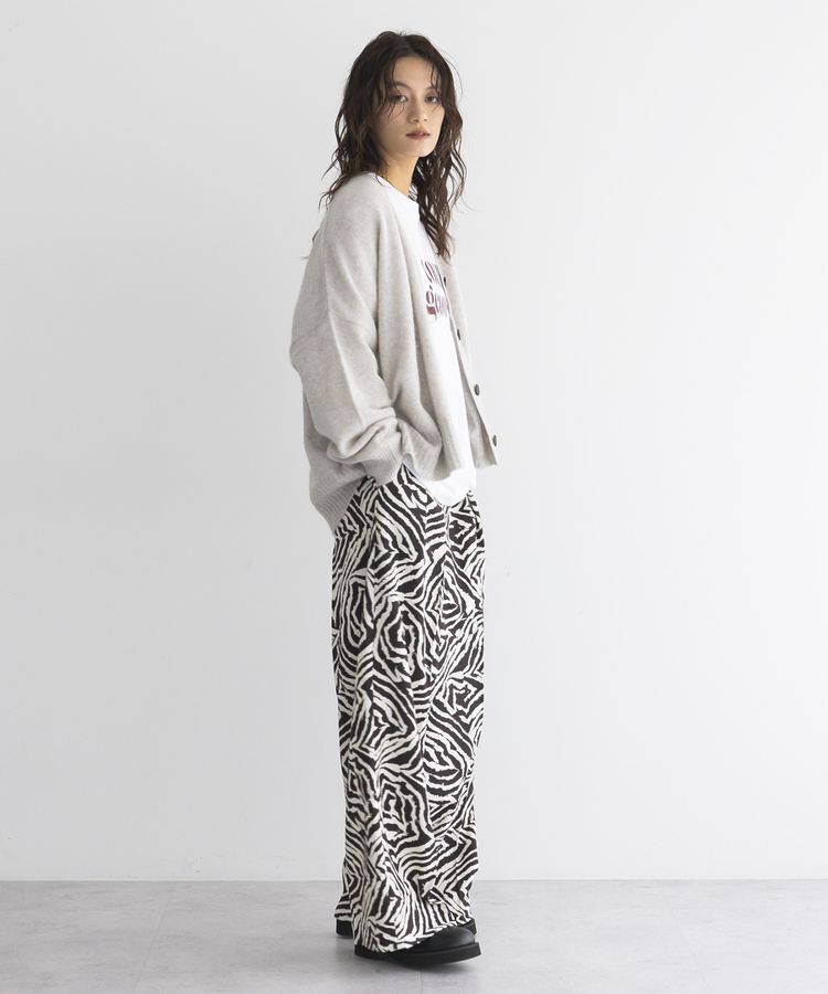 GARAGE OF GOOD CLOTHING「【日本製】ゼブラプリント４タックワイドパンツ」|その他|
