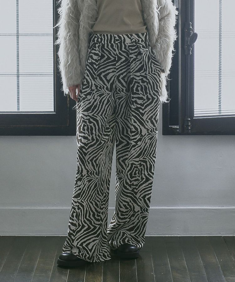 GARAGE OF GOOD CLOTHING「【日本製】ゼブラプリント４タックワイドパンツ」|その他|