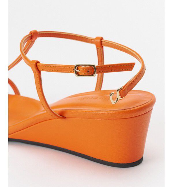 allureville「ナローストラップウェッジサンダル」|サンダル|