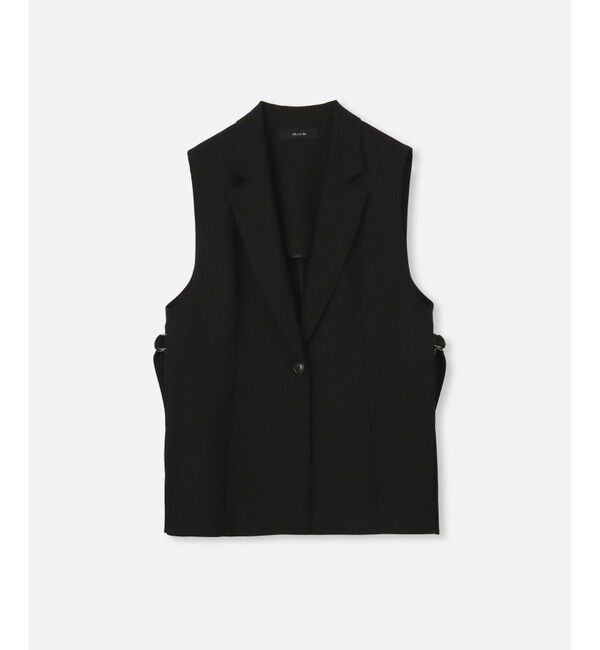 allureville「【セットアップ対応可能】麻調カルゼサイドオープンジレ」|ベスト・ジレ|