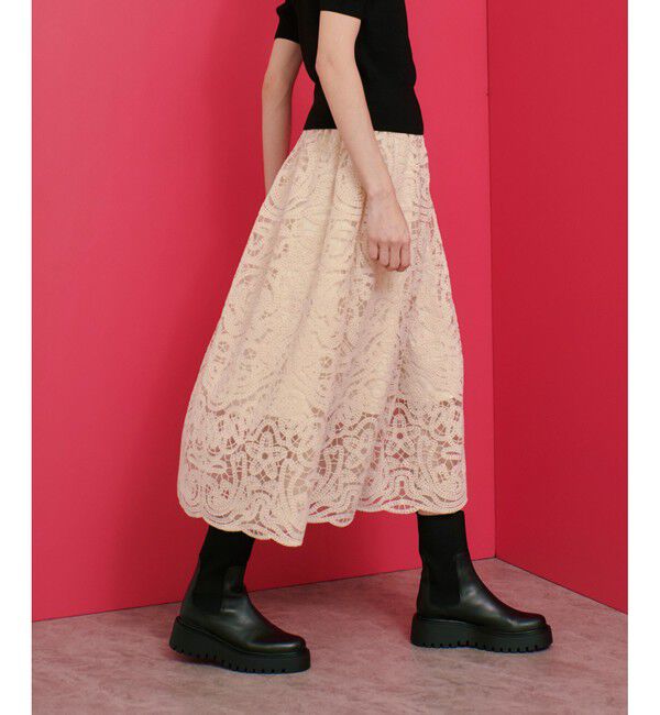LOULOU WILLOUGHBY「【LOULOU WILLOUGHBY】モール刺繍スカート」|スカート|