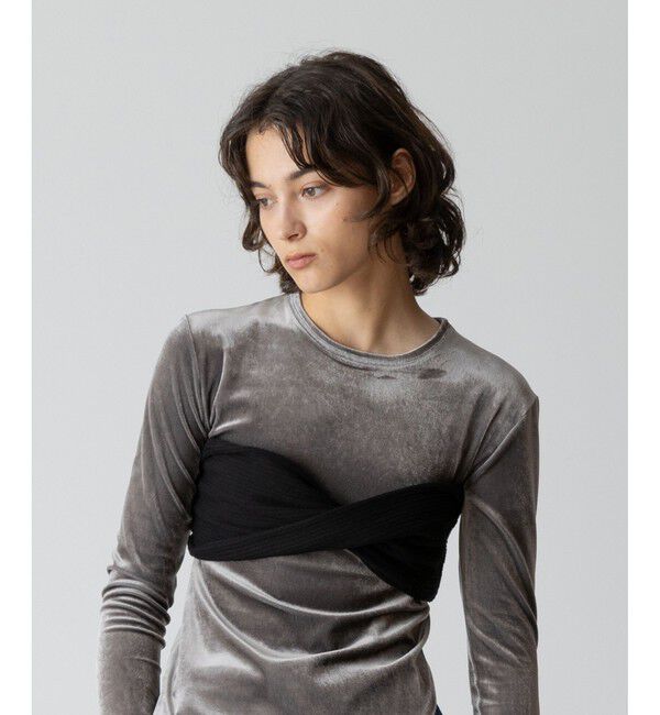 allureville「ツイストニットブラレット」|ベスト・ジレ|