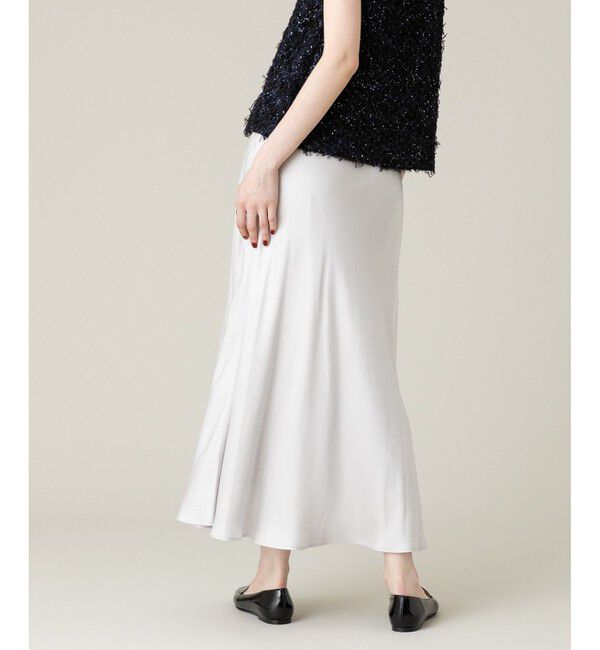 LOULOU WILLOUGHBY「【LOULOU WILLOUGHBY】サテンバイヤスナロースカート」|スカート|