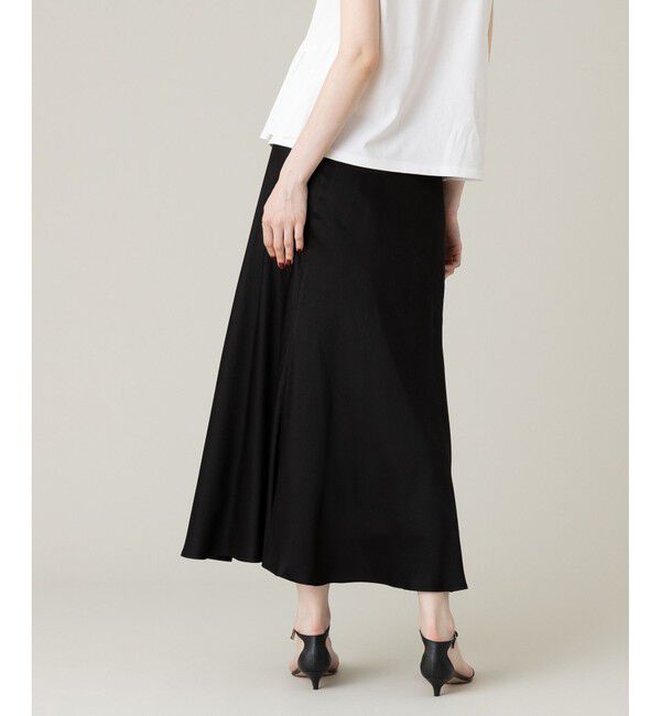 LOULOU WILLOUGHBY「【LOULOU WILLOUGHBY】サテンバイヤスナロースカート」|スカート|