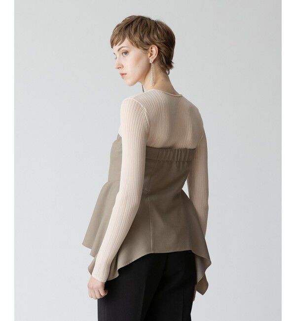 allureville「ウールデニムイレヘムビスチェ」|ベスト・ジレ|