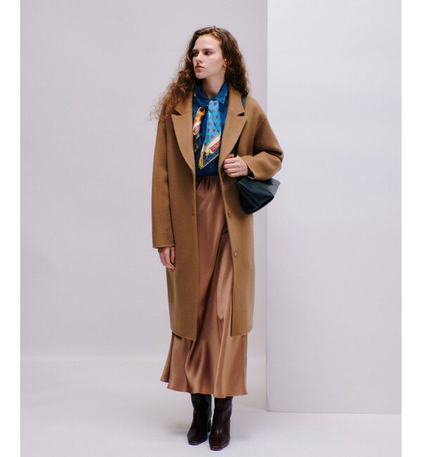 allureville「サテンバイヤスナロースカート」|スカート|