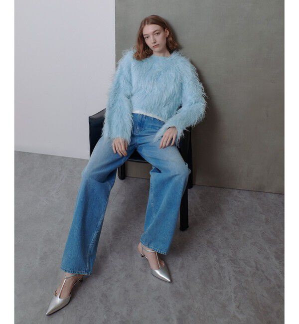 allureville「ミンクファーボトルネックプルオーバー」|ニット・セーター|