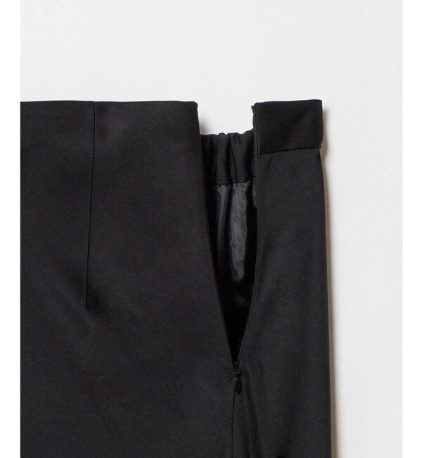 allureville「ソフトサテンバックフリルナロースカート」|スカート|