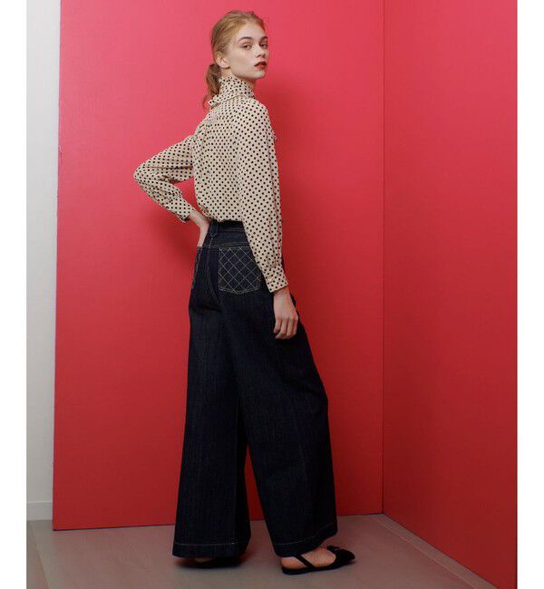 LOULOU WILLOUGHBY「【LOULOU WILLOUGHBY】◇デニムバギーパンツ」|デニム|