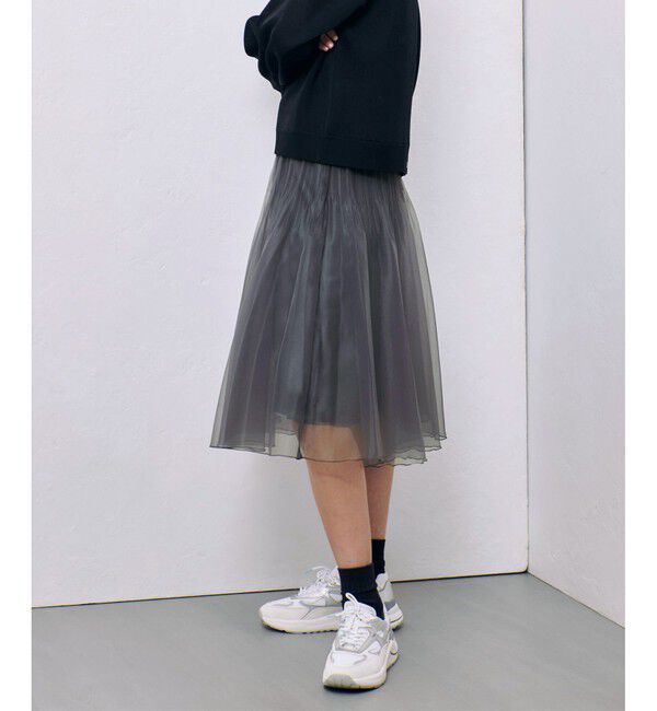 allureville「シアーランダムプリーツスカート」|スカート|