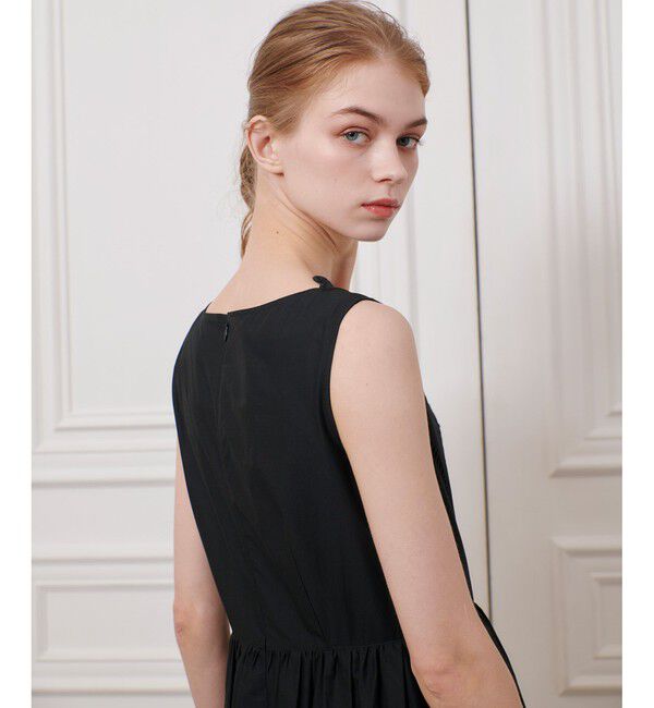 LOULOU WILLOUGHBY「【LOULOU WILLOUGHBY】エンブロイダリーノースリワンピース」|ワンピース|