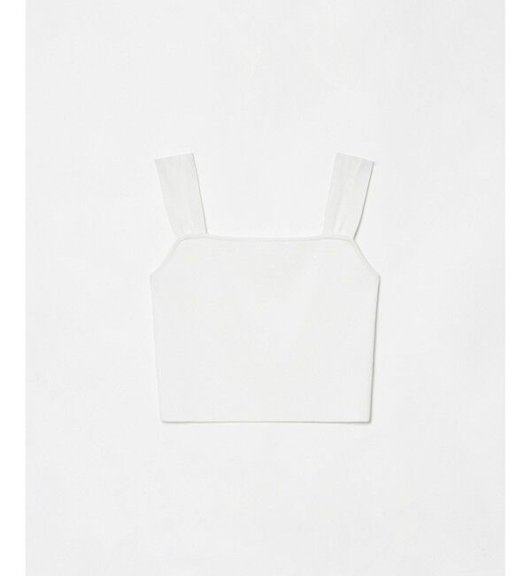 LOULOU WILLOUGHBY「【LOULOU WILLOUGHBY】ショルダーリボンミニタンクプルオーバー」|ニット・セーター|