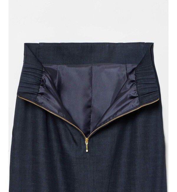 allureville「デニムライクスリットスカート」|タイト|