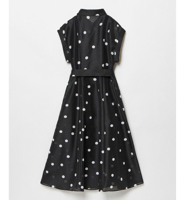 LOULOU WILLOUGHBY「【LOULOU WILLOUGHBY】オーガンドットウエストリボンワンピース」|ワンピース|