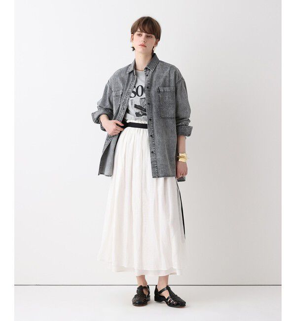 allureville「サイネージロゴロングTシャツ」|Tシャツ・カットソー|