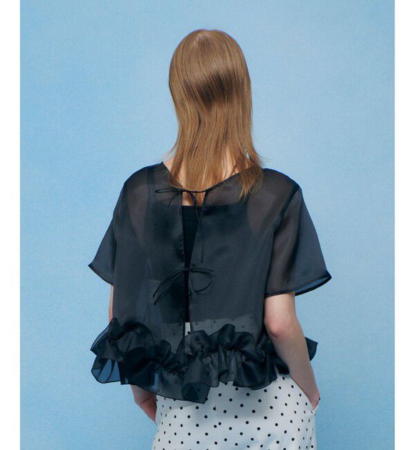 LOULOU WILLOUGHBY「【LOULOU WILLOUGHBY】2WAYシアーブラウス」|シャツ・ブラウス|