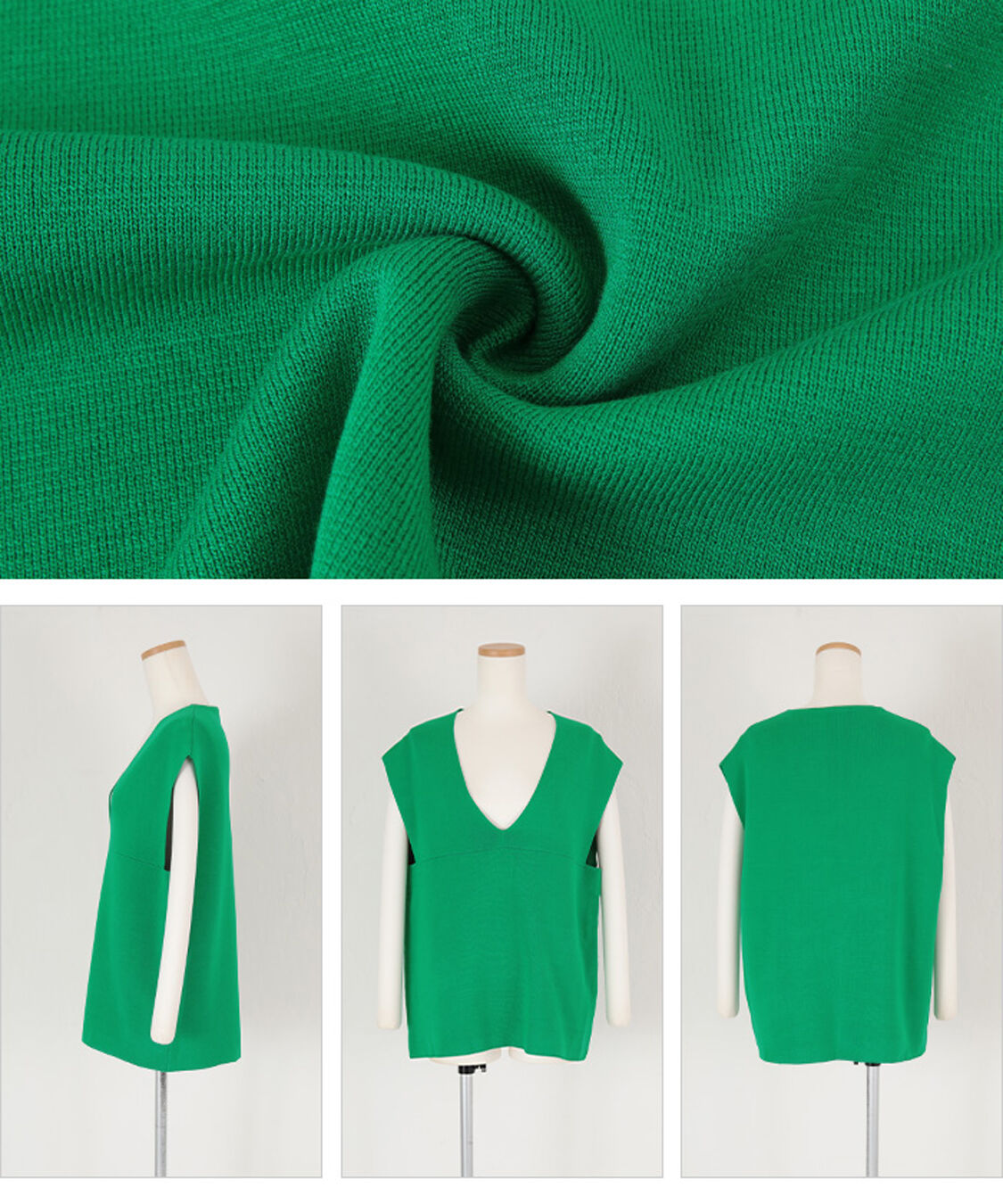 titivate「深Vネックニットベスト」|ニット・セーター|