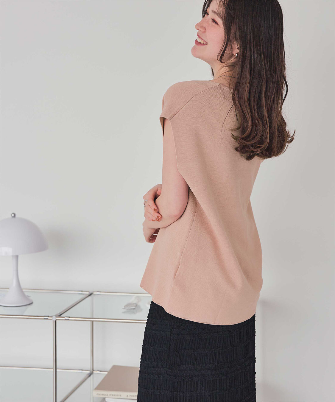 titivate「深Vネックニットベスト」|ニット・セーター|