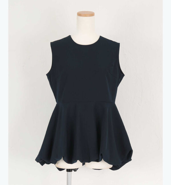 ur's「【八田真理子さんコラボアイテム】ノースリーブバルーンペプラムトップス」|Tシャツ・カットソー|