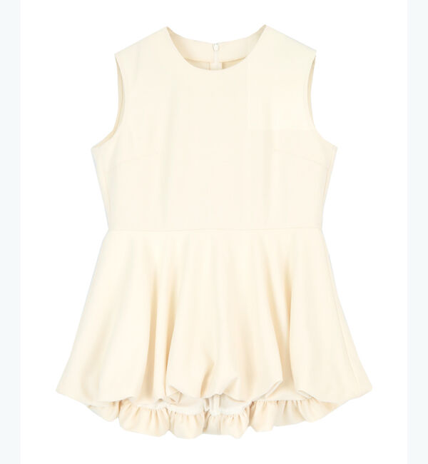 ur's「【八田真理子さんコラボアイテム】ノースリーブバルーンペプラムトップス」|Tシャツ・カットソー|