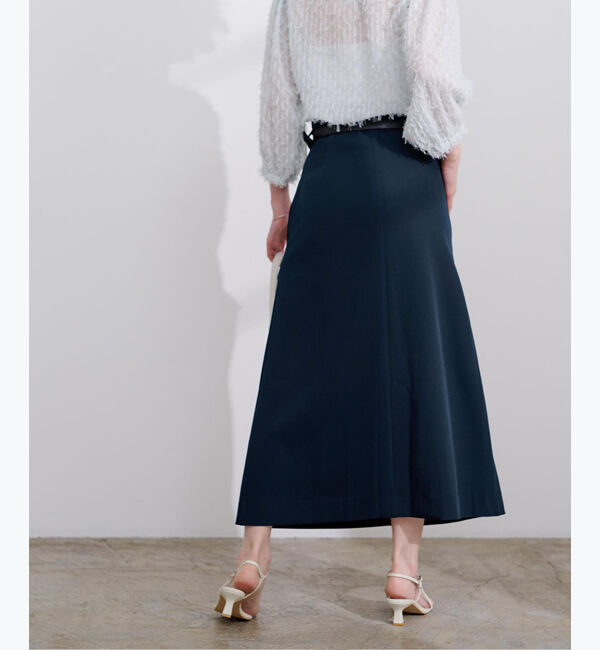 ur's「ベルト付ラップロングスカート」|スカート|