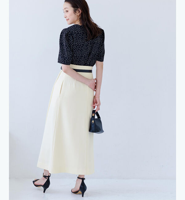 ur's「ベルト付ラップロングスカート」|スカート|