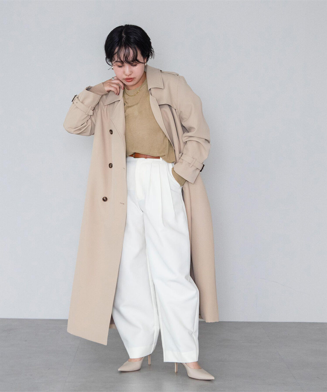 ur's「クルーネックハイゲージニット」|ニット・セーター|