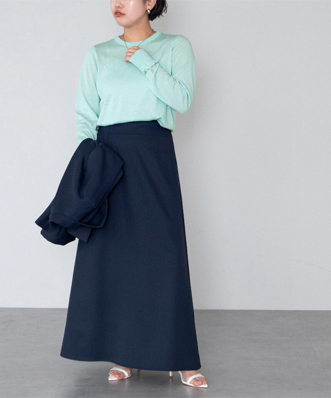 ur's「クルーネックハイゲージニット」|ニット・セーター|