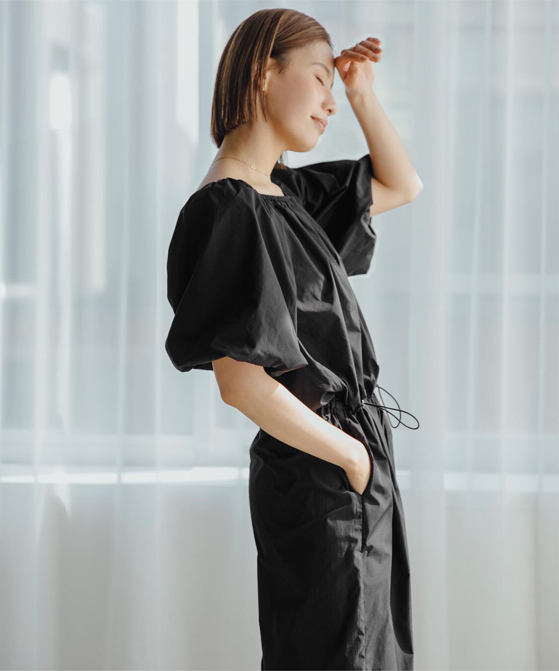 ur's「【黒川翼さんコラボアイテム】バルーンスリーブオールインワン/ラッシュガード」|コンビネゾン|