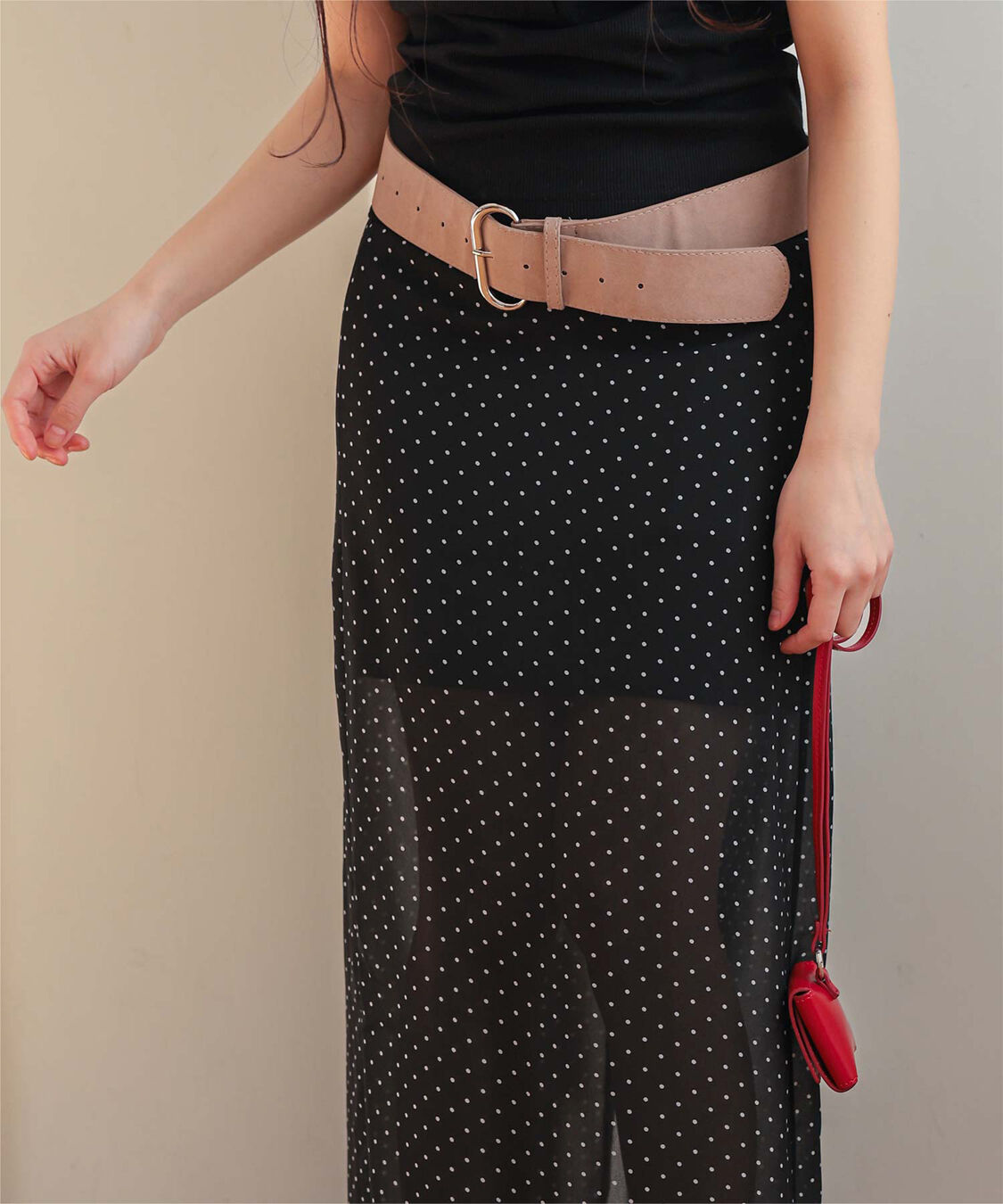 miette「シアードットIラインスカート」|スカート|