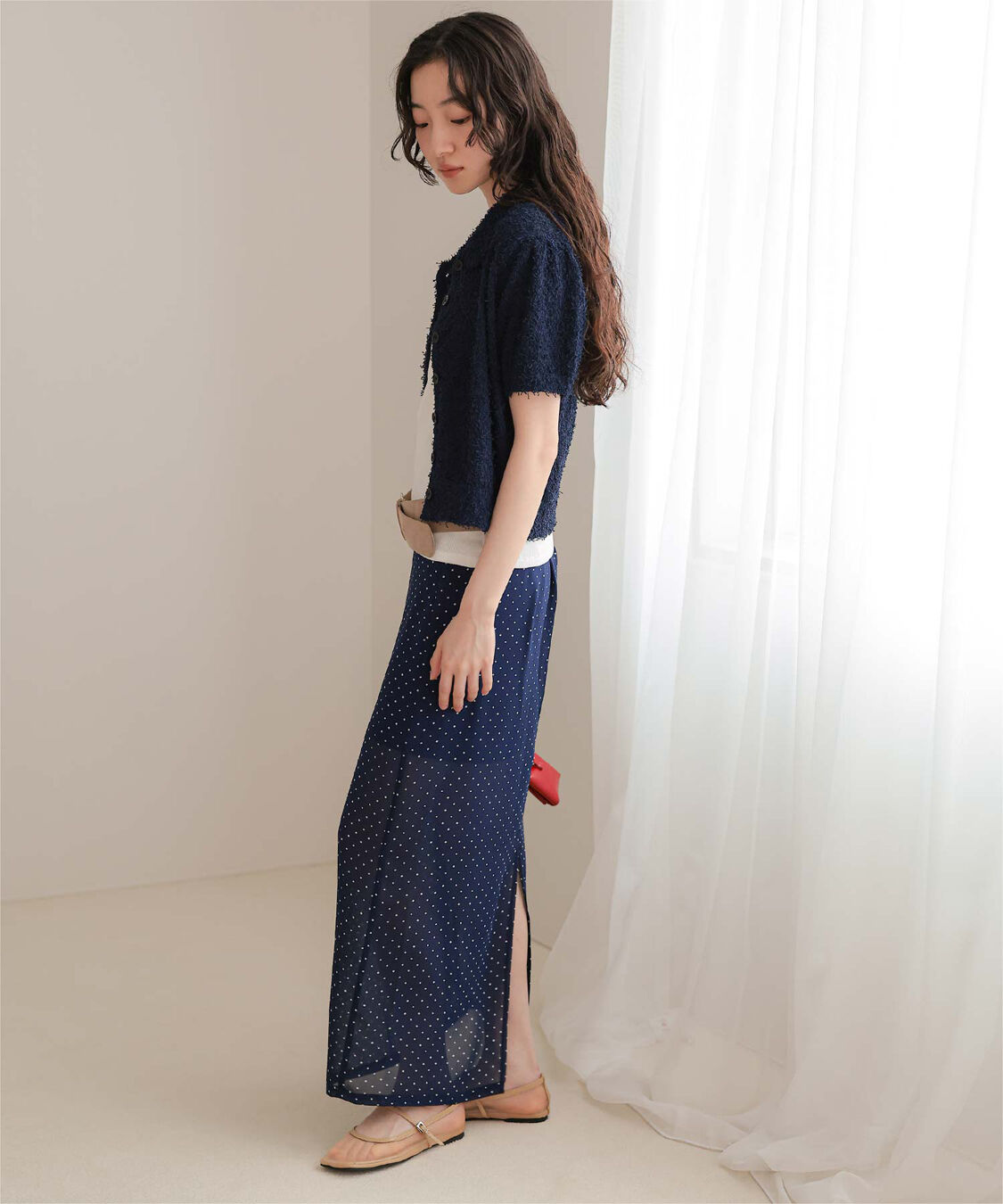 miette「シアードットIラインスカート」|スカート|
