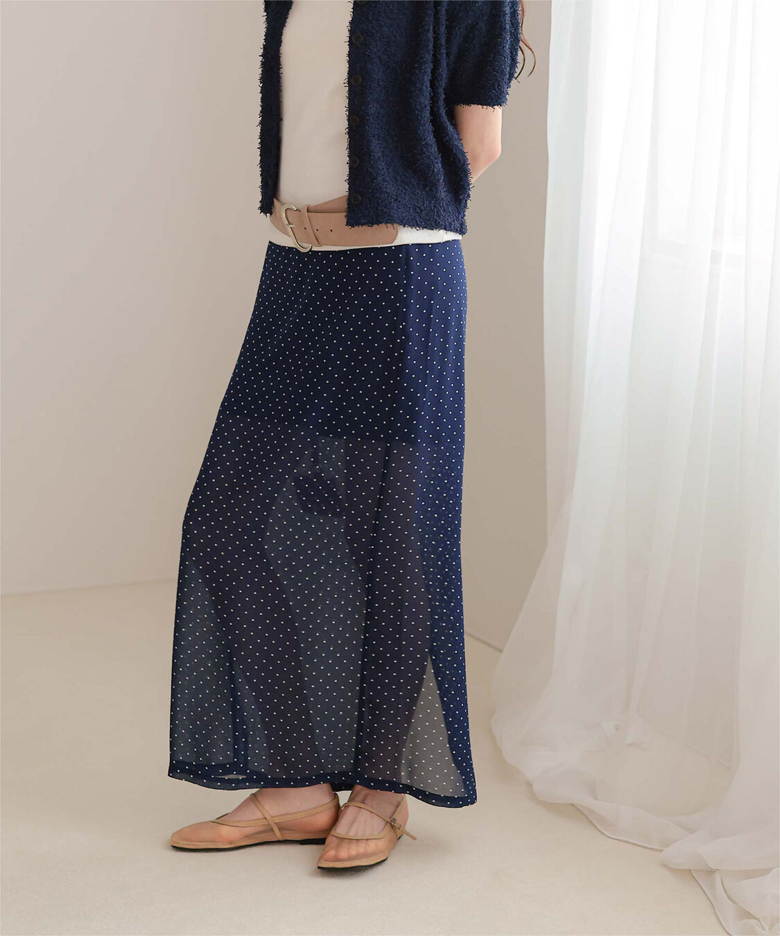 miette「シアードットIラインスカート」|スカート|