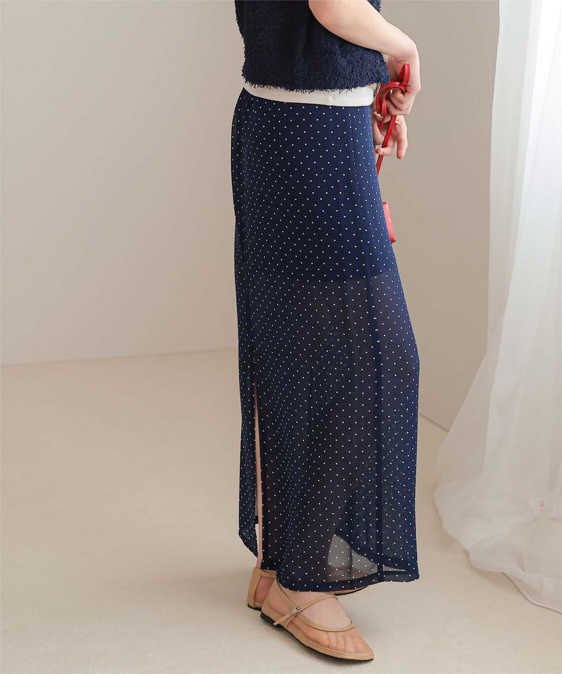 miette「シアードットIラインスカート」|スカート|