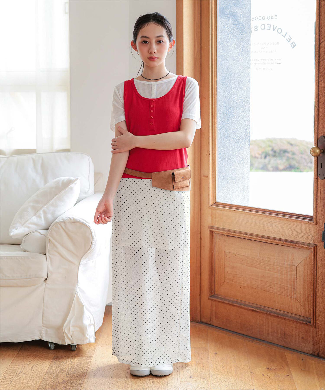 miette「シアードットIラインスカート」|スカート|