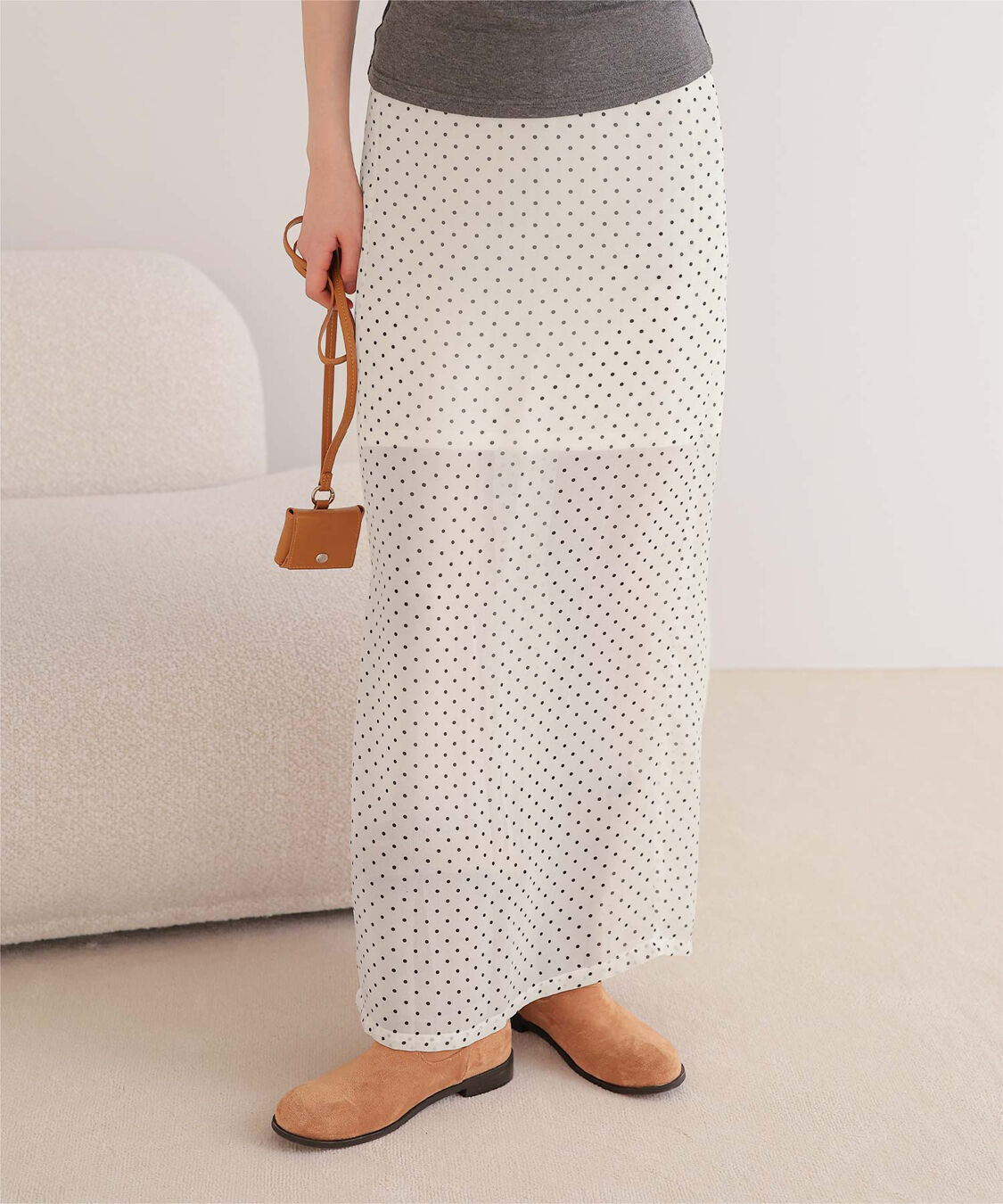 miette「シアードットIラインスカート」|スカート|