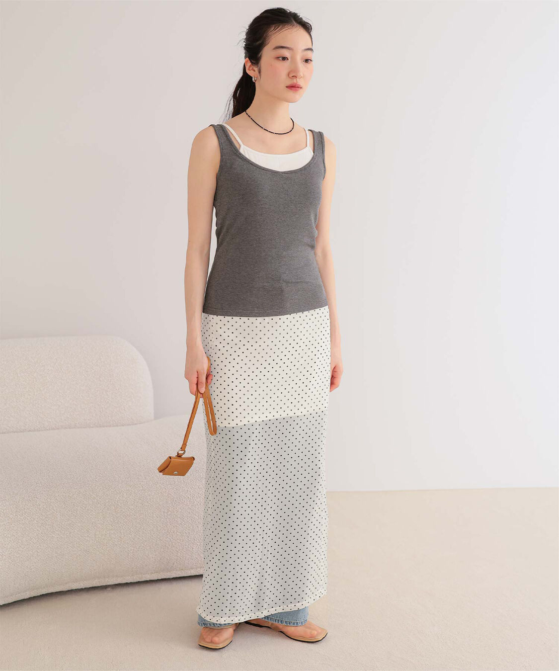 miette「シアードットIラインスカート」|スカート|